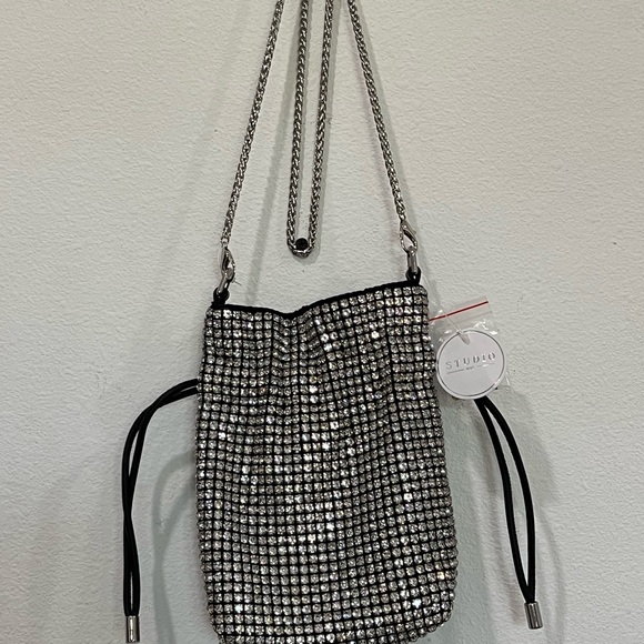 Silver Rhinestone Crossbody Bag - Picture 2 of 4